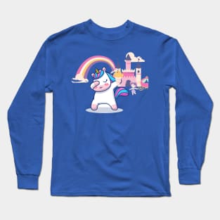 Unicorn Loves Ice Cream Long Sleeve T-Shirt